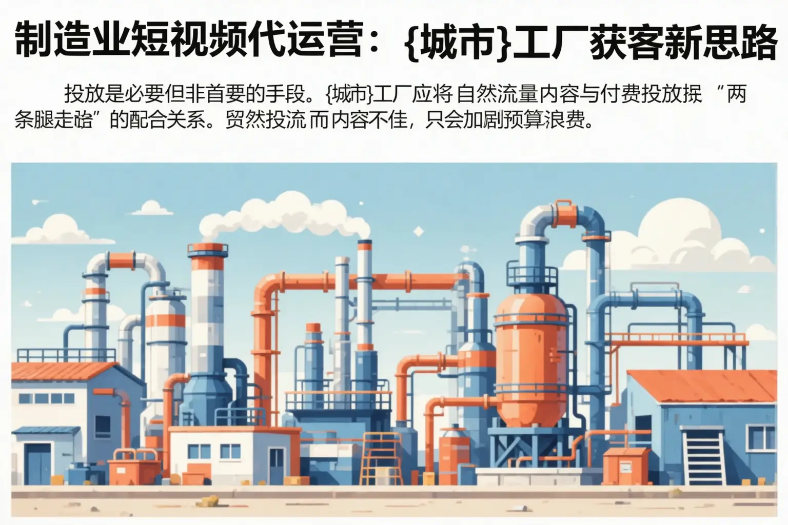 制造业短视频代运营：乐亭工厂获客新思路