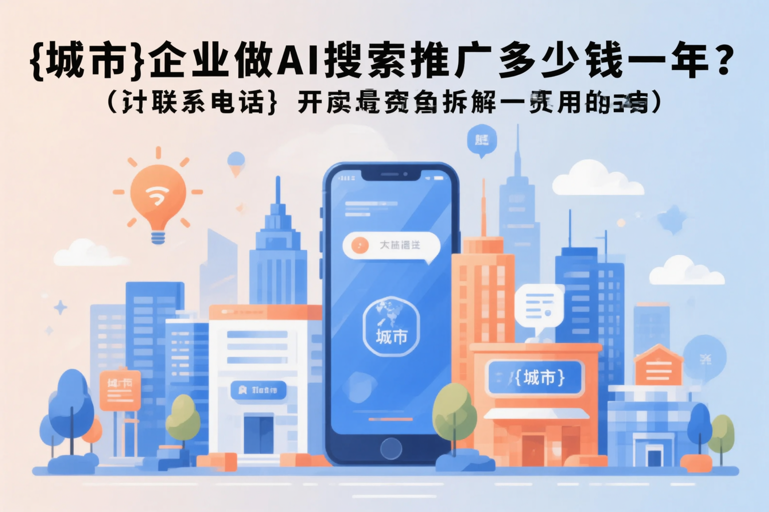 乐亭企业做AI搜索推广多少钱一年？真实费用拆解